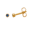 Picture of Studex® Select™ 24ct Gold Plated Crystals Bezel September Sapphire Regular: PR-R209Y-STX