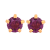 Picture of Studex® Select™ 24ct Gold Plated Crystals Tiffany February Amethyst Regular: PR-R102Y-STX