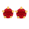 Picture of Studex® Select™ 24ct Gold Plated Crystals Tiffany July Ruby Regular: PR-R107Y-STX