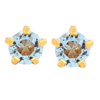 Picture of Studex® Select™ 24ct Gold Plated Crystals Tiffany Mar Aquamarine Regular: PR-R103Y-STX