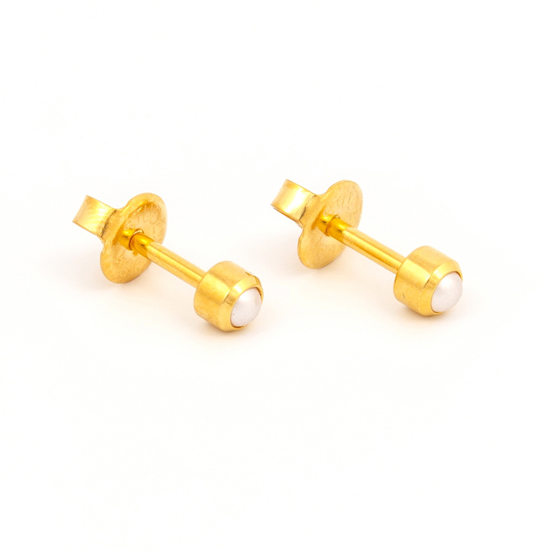 Picture of Studex® Select™ 24ct Gold Plated Pearl Tiffany Regular: PR-R301Y-STX