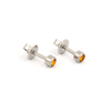 Picture of Studex® Select™ Stainless Steel Crystals Bezel November Topaz Regular: PR-R211W-STX
