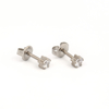 Picture of Studex® Select™ Stainless Steel Cubic Zirconia Tiffany Super Large 6mm: PR-L6100W-STX