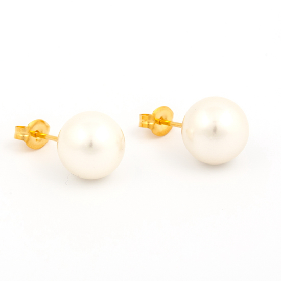Picture of Studex® Sensitive™ 24ct Gold Plated 10mm White Pearl: S690STX