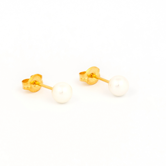 Picture of Studex® Sensitive™ 24ct Gold Plated 5mm White Pearl: S675STX