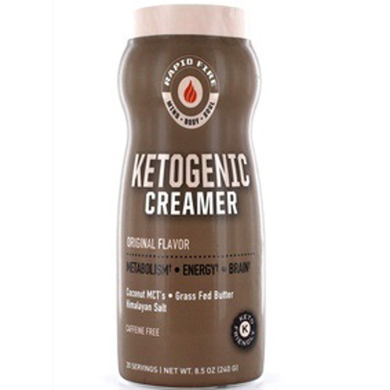 صورة RAPID FIRE KETOGENIC CREAMER WITH MCT OIL FOR COFFEE OR TEA, SUPPORTS ENERGY AND METABOLISM, WEIGHT LOSS, KETOGENIC DIET 8.5 OZ. (20 SERVINGS)