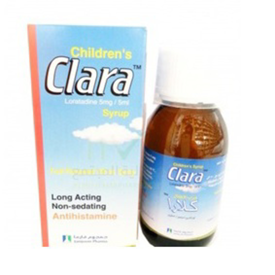 Picture of CLARA- 5 MG/5ML  / SYRUP  / 100ML BOTTLE