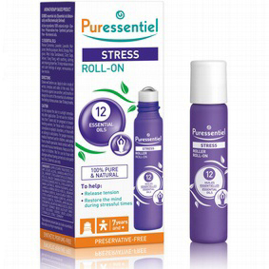 صورة PURESSENTIEL STRESS ROLLER WITH 12 ESSENTIAL OILS 5ML