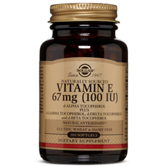 Picture of VITAMIN E 100 IU 100 MIXED SOFTGELS (100 IU D-ALPHA TOCOPHEROL & MIXED TOCOPHEROLS)