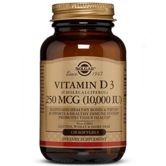 صورة VITAMIN D3 (CHOLECALCIFEROL) 250 MCG (10,000 IU) 120 SOFTGELS