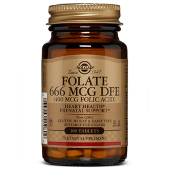 صورة FOLATE 666 MCG DFE (400 MCG FOLIC ACID) 100 TABLETS