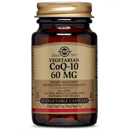 Picture of VEGETARIAN COQ-10 60 MG 30 VEGETABLE CAPSULES
