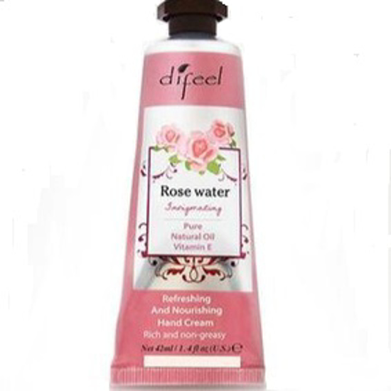 صورة DIFEEL LUXURY MOISTURIZING HAND CREAM - ROSEWATER 1.4 OZ.