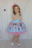 Picture of BABY GIRL BLUE WITH WAITE DRESS - copy